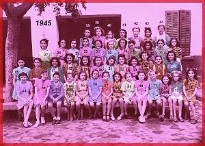 ECOLE BERTHELOT FILLES 1945 CM2